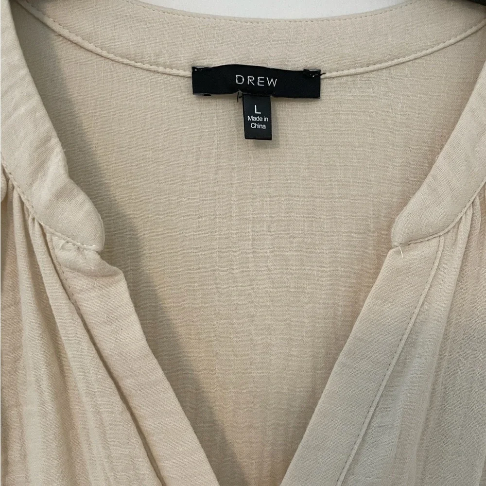 Anthropologie DREW Midi High/Low Tank Dress, Cream Size - Picture 4 of 6